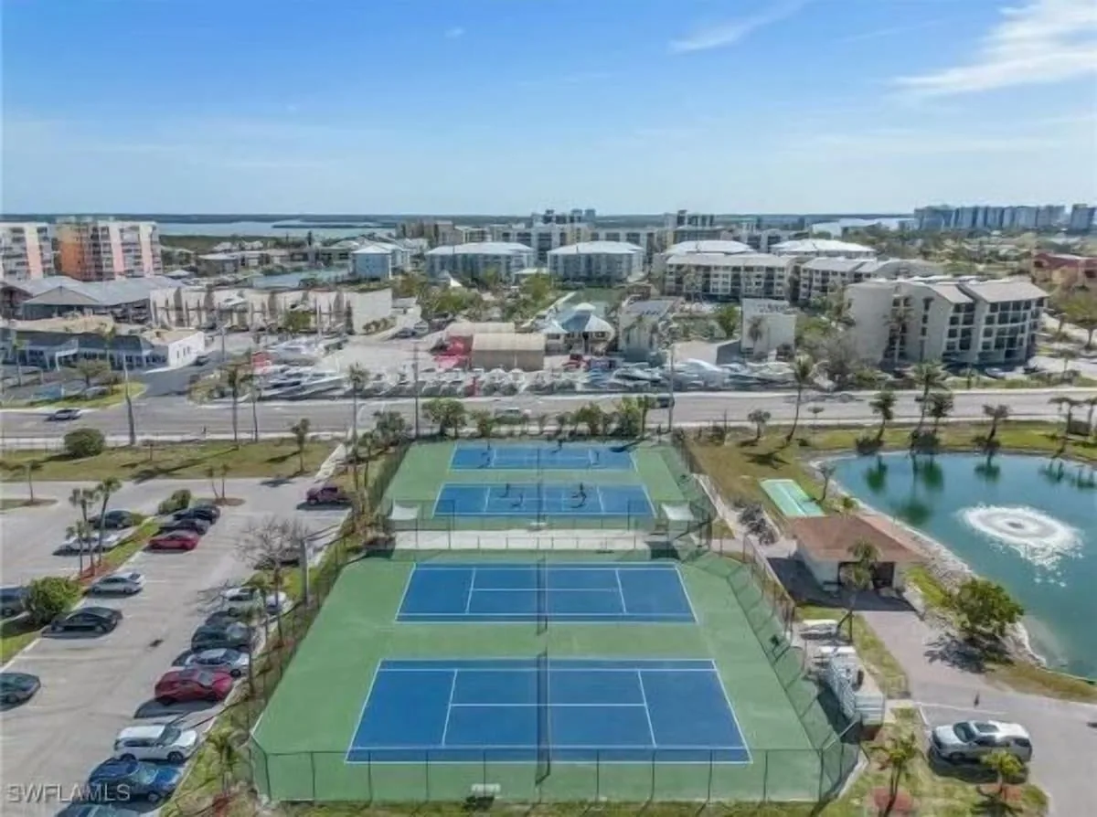 Tennis and pickleball courts at Estero Beach & Tennis Club